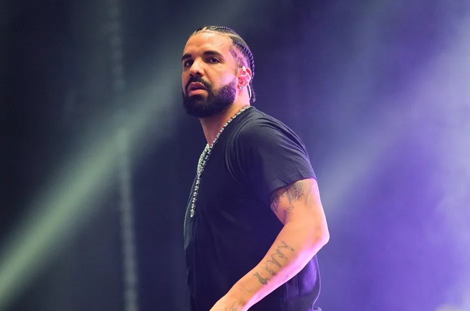 Drake performing on stage