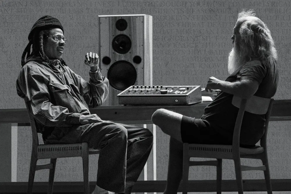jay-z documentary sets release date with HBO Two men in studio